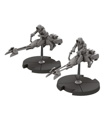 STAR WARS LEGION : SPEEDER BIKE 74-Z Gioco di Miniature