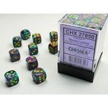 36 d6 Dice Set Chessex Polyedral FESTIVE MOSAIC/YELLOW 27850 GIALLO  Dadi Dado