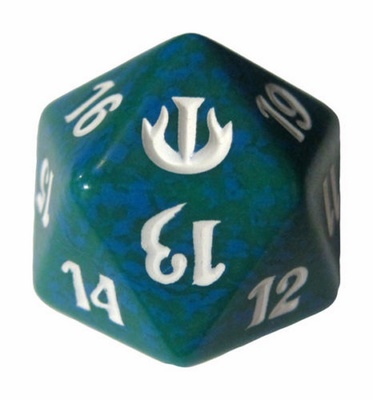 Magic SPINDOWN Dice d20 JOU Green Verde Dado Segna Punti Life Counter