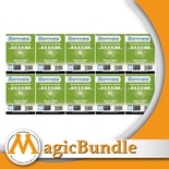 Bundle 10x packs - 100 Sleeves Sapphire STANDARD 63,5x88