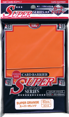 80 Card Barrier Kmc Magic SUPER SERIES ORANGE Arancione Bustine Protettive Buste 66x91