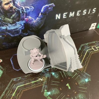 NEMESIS : 4x Set Capsule di Salvataggio Deluxe 3D Escape Pods Token Sci-fi