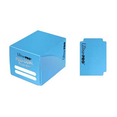 PRO DUAL 120 Deck Box Ultra Pro Magic LIGHT BLU Azzurro Porta Mazzo Scatola  Carte