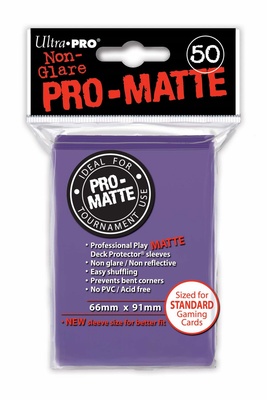 50 Deck Protector Sleeves Ultra Pro Magic PRO MATTE PURPLE Viola Bustine Protettive Buste