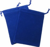 Cloth Dice Bag Small Chessex ROYAL BLUE Sacchetto di Stoffa per Dadi Piccolo Blu