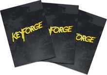 40 Sleeves KEYFORGE BLACK LOGO Bustine Protettive