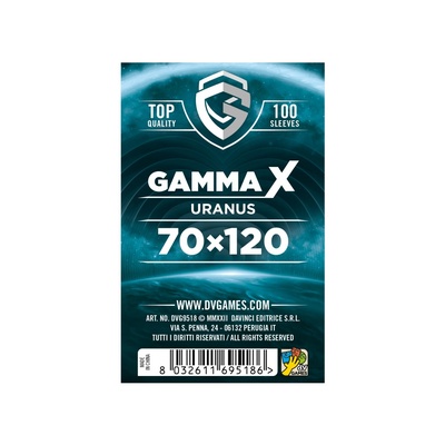 100 Sleeves Gamma X URANUS 70X120  Bustine Protettive