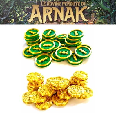 Le Rovine Perdute di Arnak: Bundle Base + Monete e Token Deluxe