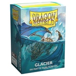 100 Sleeves Dragon Shield Standard MATTE DUAL GLACIER Bustine Protettive Ghiacciaio