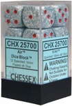 12 d6 Dice Set Chessex SPECKLED AIR red 25700 Dadi