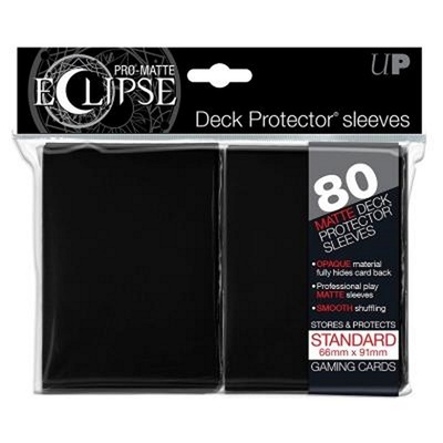 80 Sleeves Ultra Pro ECLIPSE PRO MATTE Nero Bustine Protettive Black