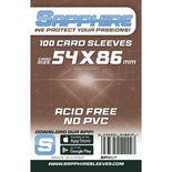 100 Sleeves Sapphire NUT 54X86 Bustine Protettive x Giochi da Tavolo