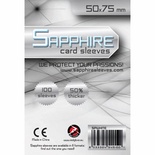 100 Sleeves Sapphire WHITE 50x75 Bustine Protettive x Giochi da Tavolo