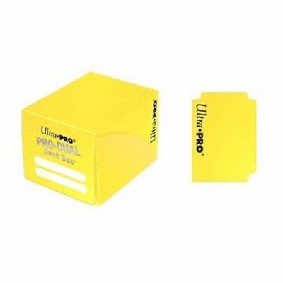 PRO DUAL 120 Deck Box Ultra Pro Magic YELLOW Giallo Porta Mazzo Scatola Carte