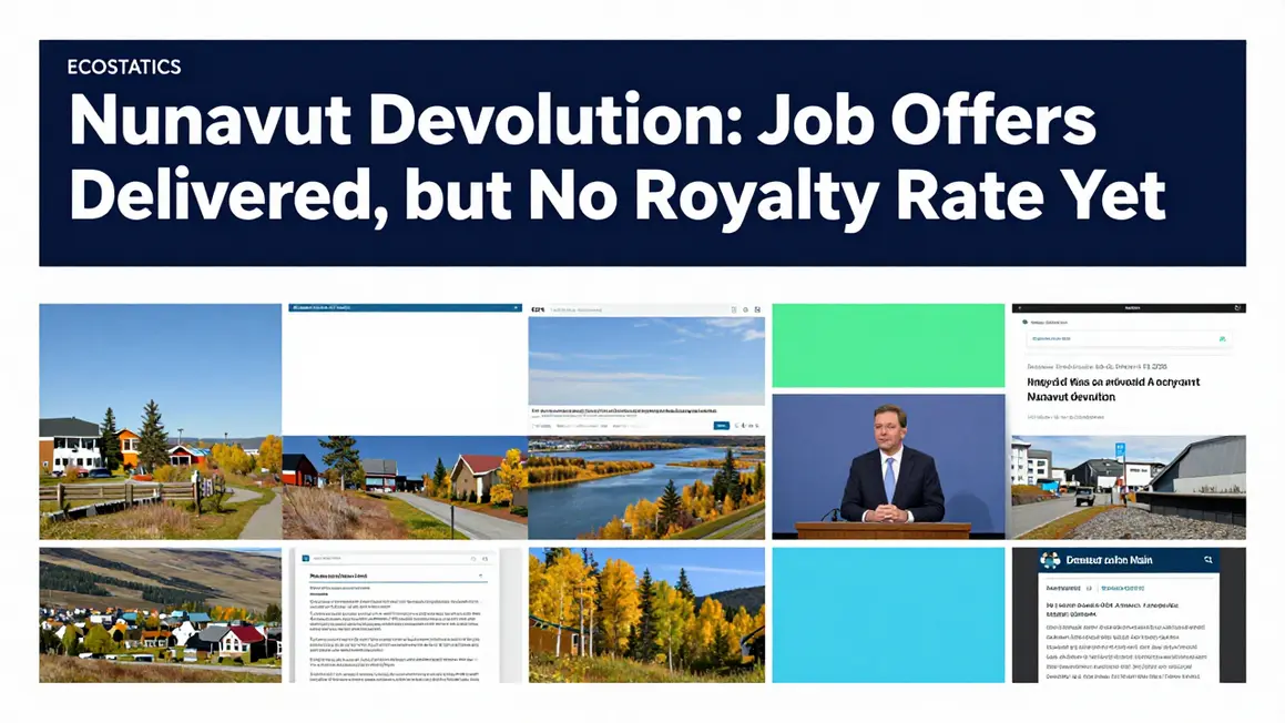 Nunavut Devolution: Job Offers Delivered, but No Royalty Rate Yet — editorial illustration