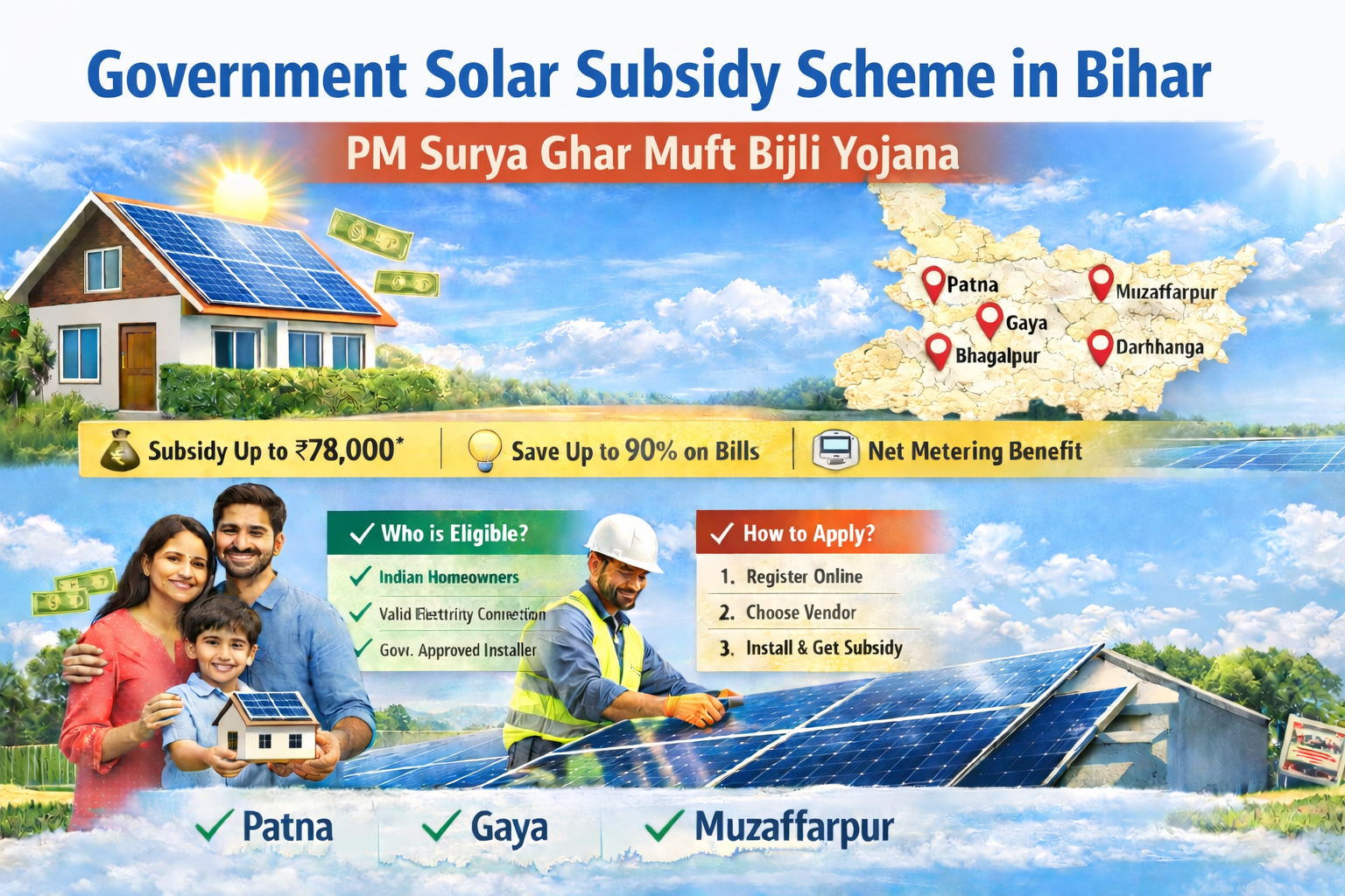 Government Solar Subsidy Scheme in Bihar