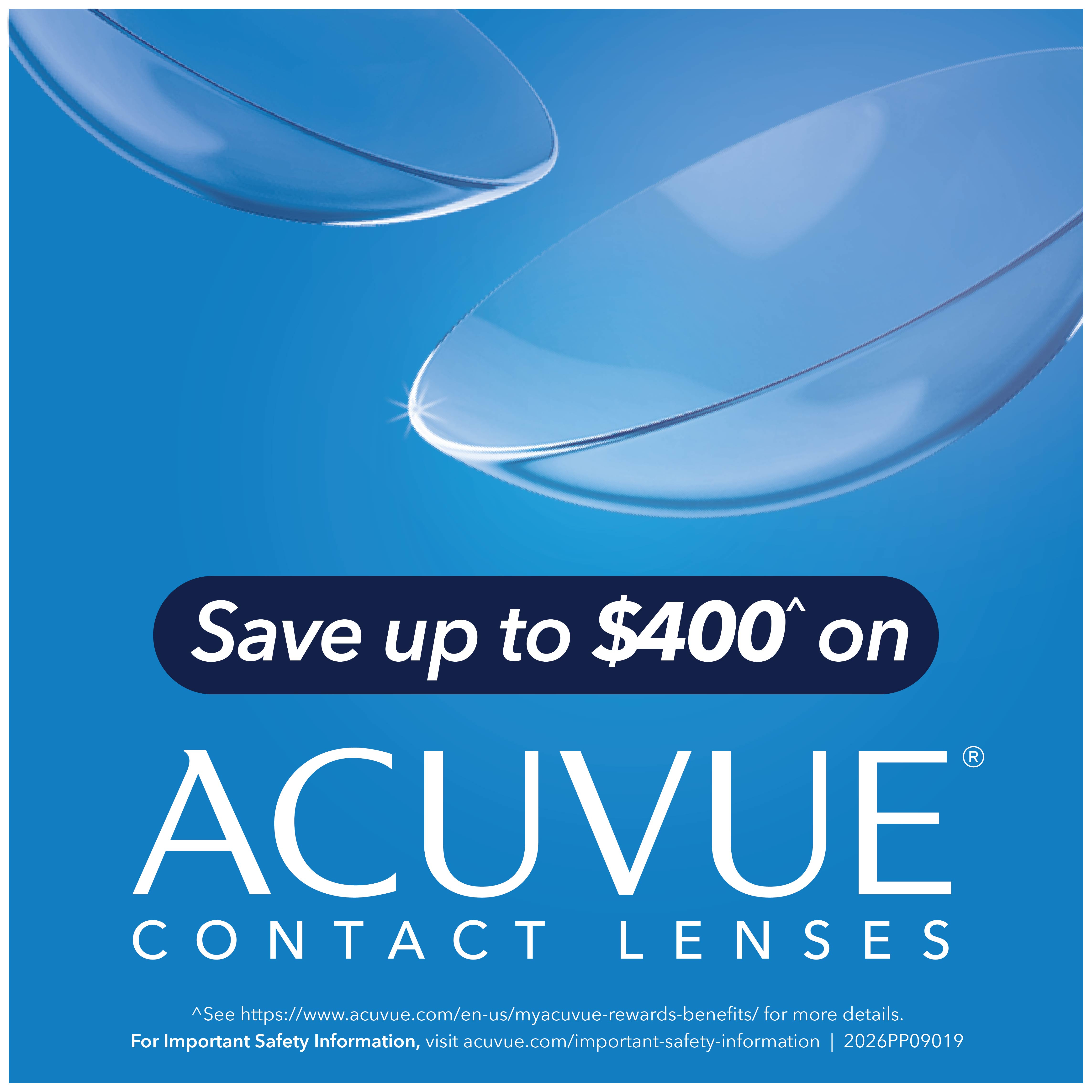 Save 400 on ACUVUE