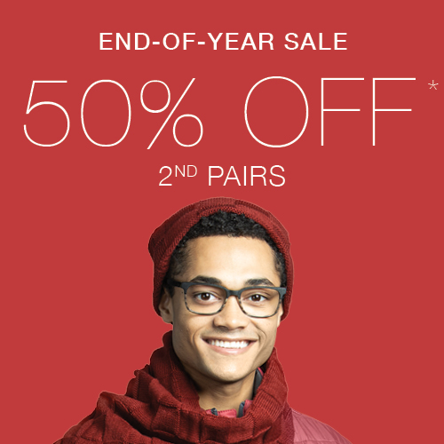 End-of-Year Sale - 50% Off 2nd Pairs