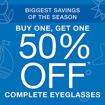 Buy One Get One 50% Off Eyeglasses