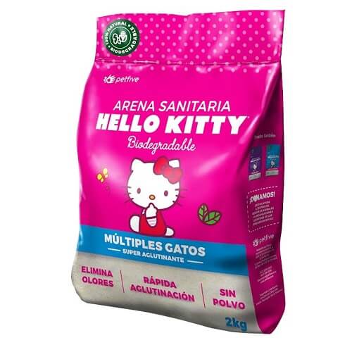2kg - Arena Sanitaria Biodegradable / Hello Kitty