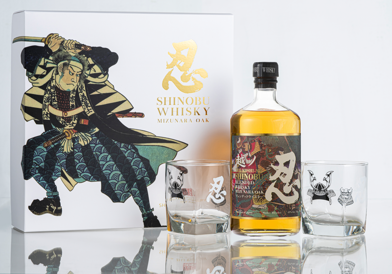 Shinobu Blended Coffret 2 verres 43° 70cl