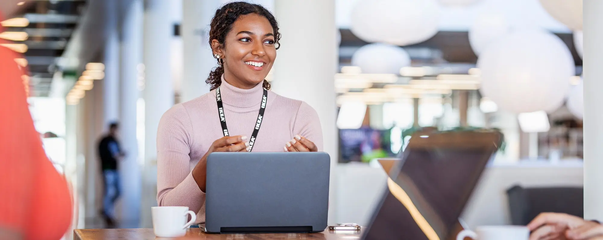 Woman in office