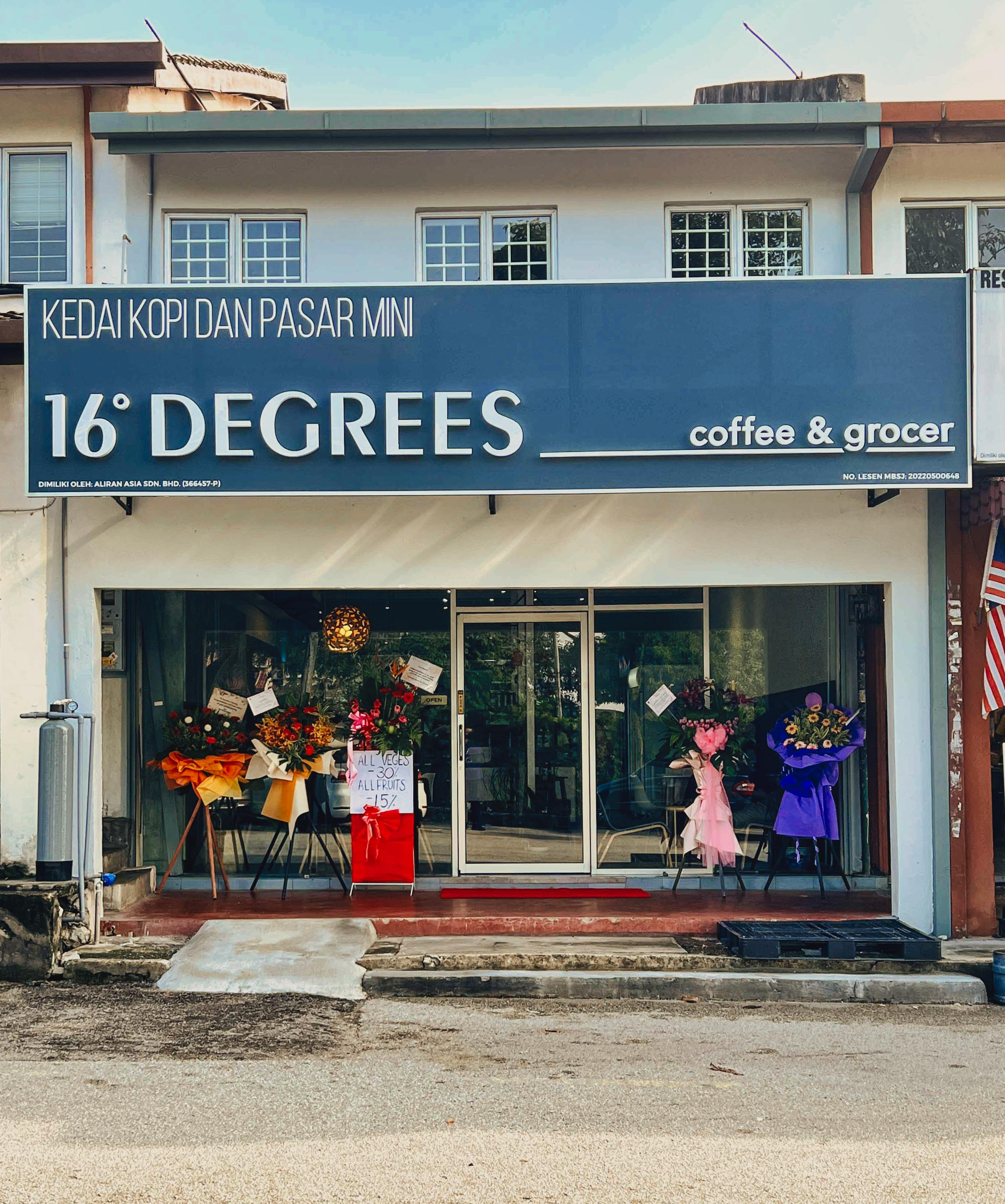 16° degrees coffee & grocer, subang jaya