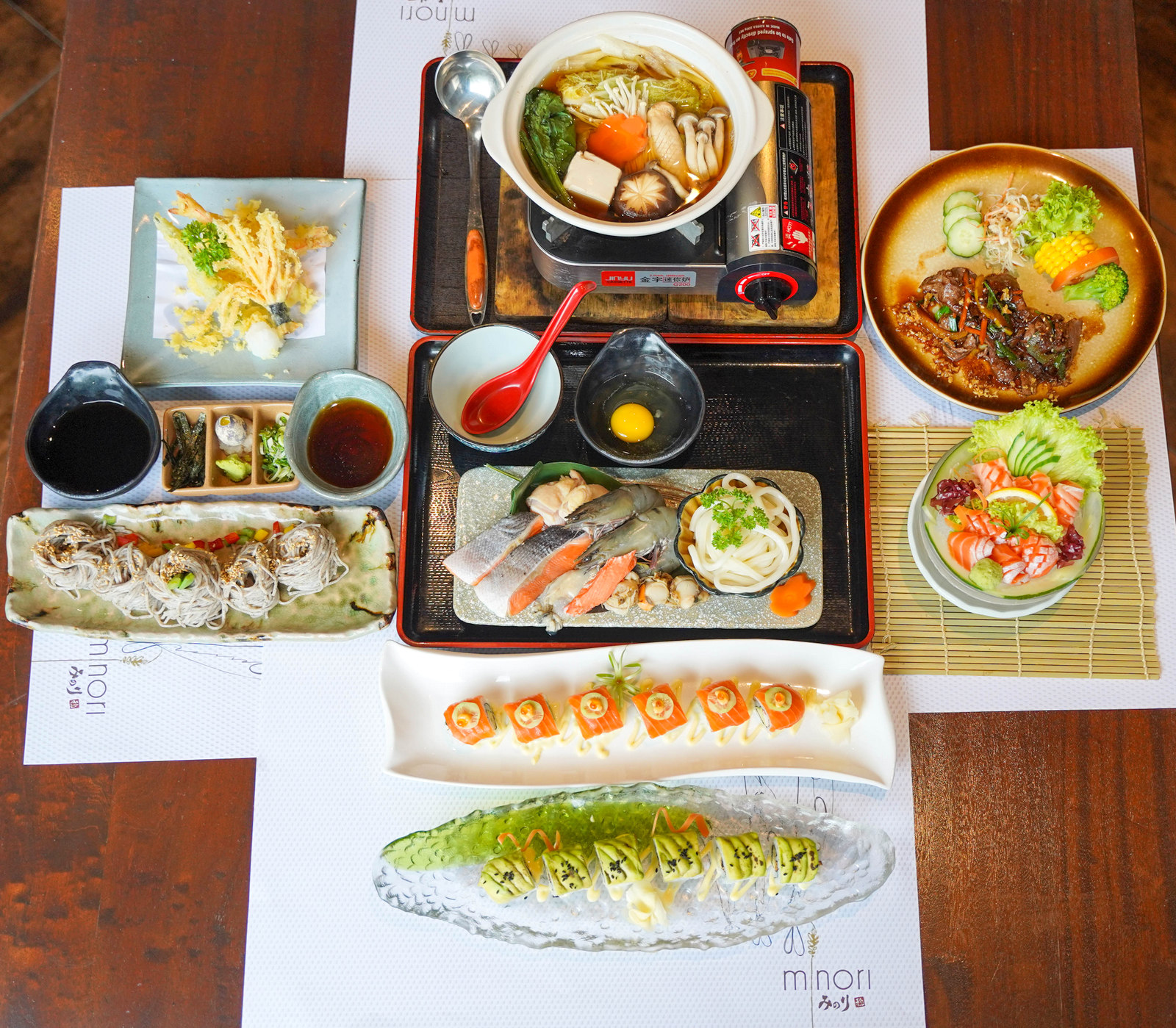 minori japanese restaurant: sashimi to sushi rolls, nabe & noodles to yakiniku