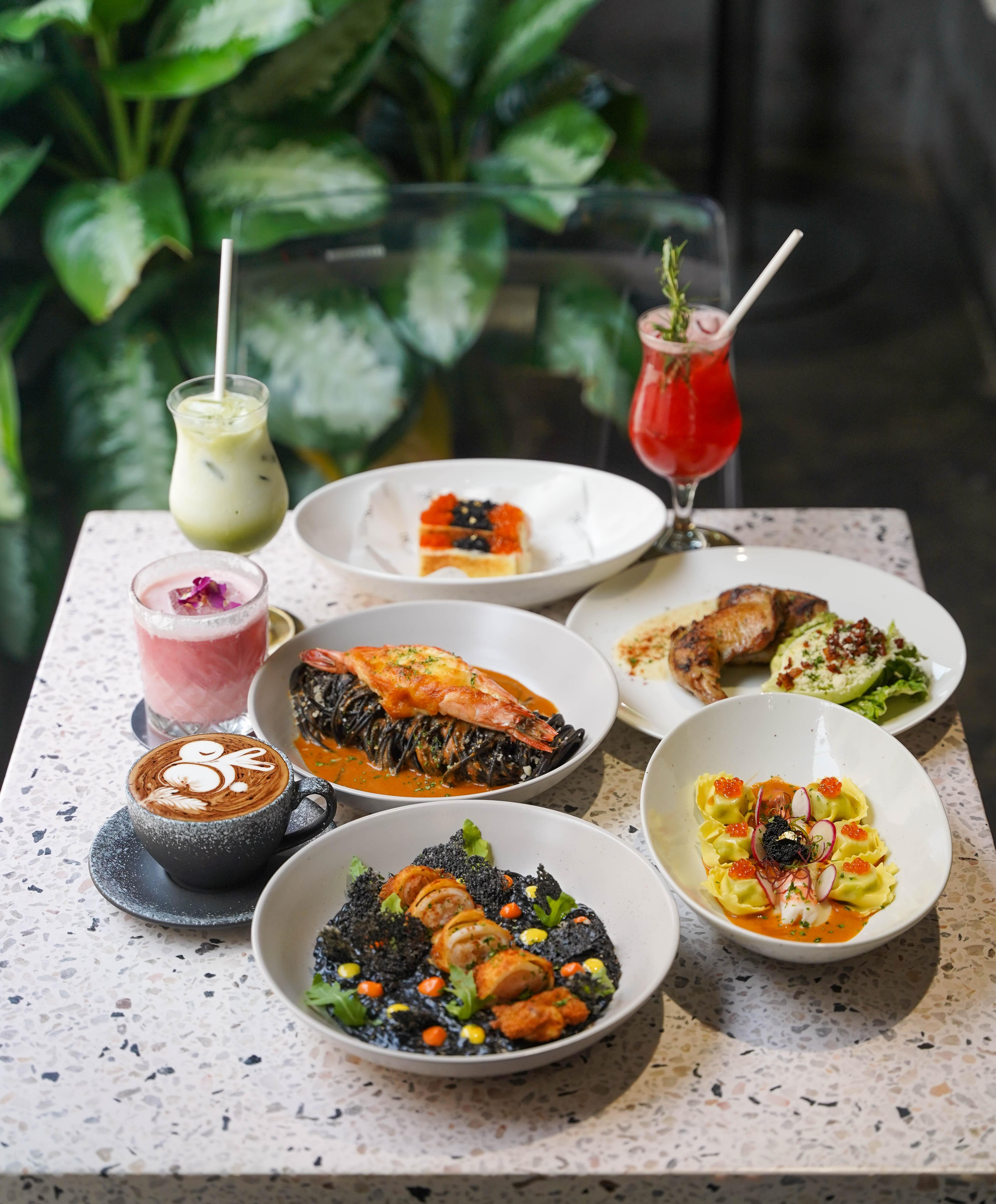 belly & the chef: oug's captivating cafe for colourful contemporary creations with european-inspired flourishes