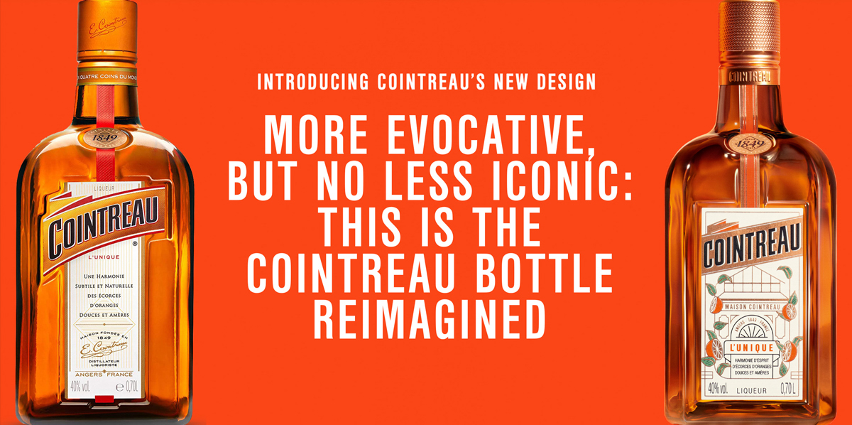 Cointreau unveils redesign of its iconic bottle