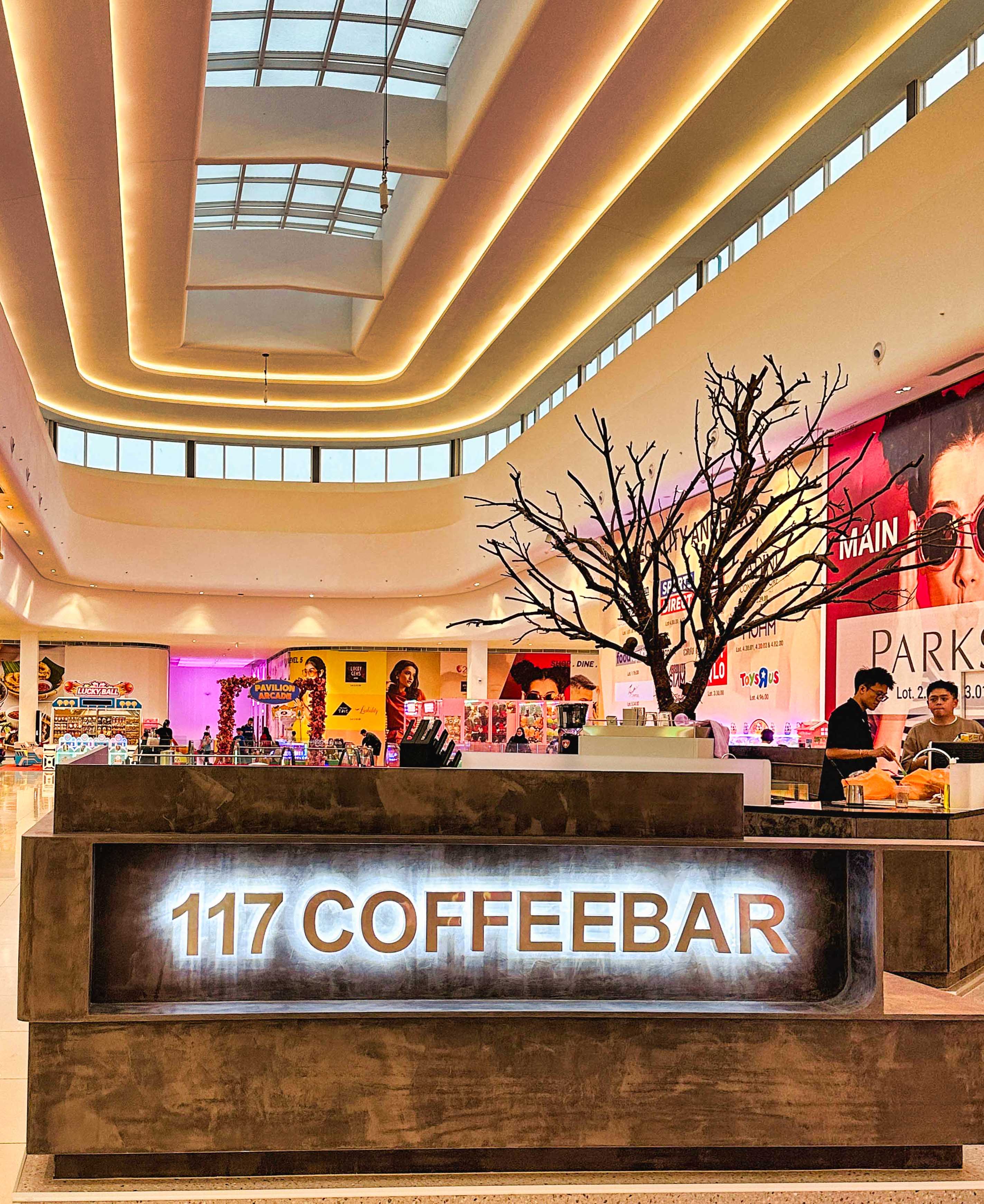 117 coffee bar, pavilion bukit jalil