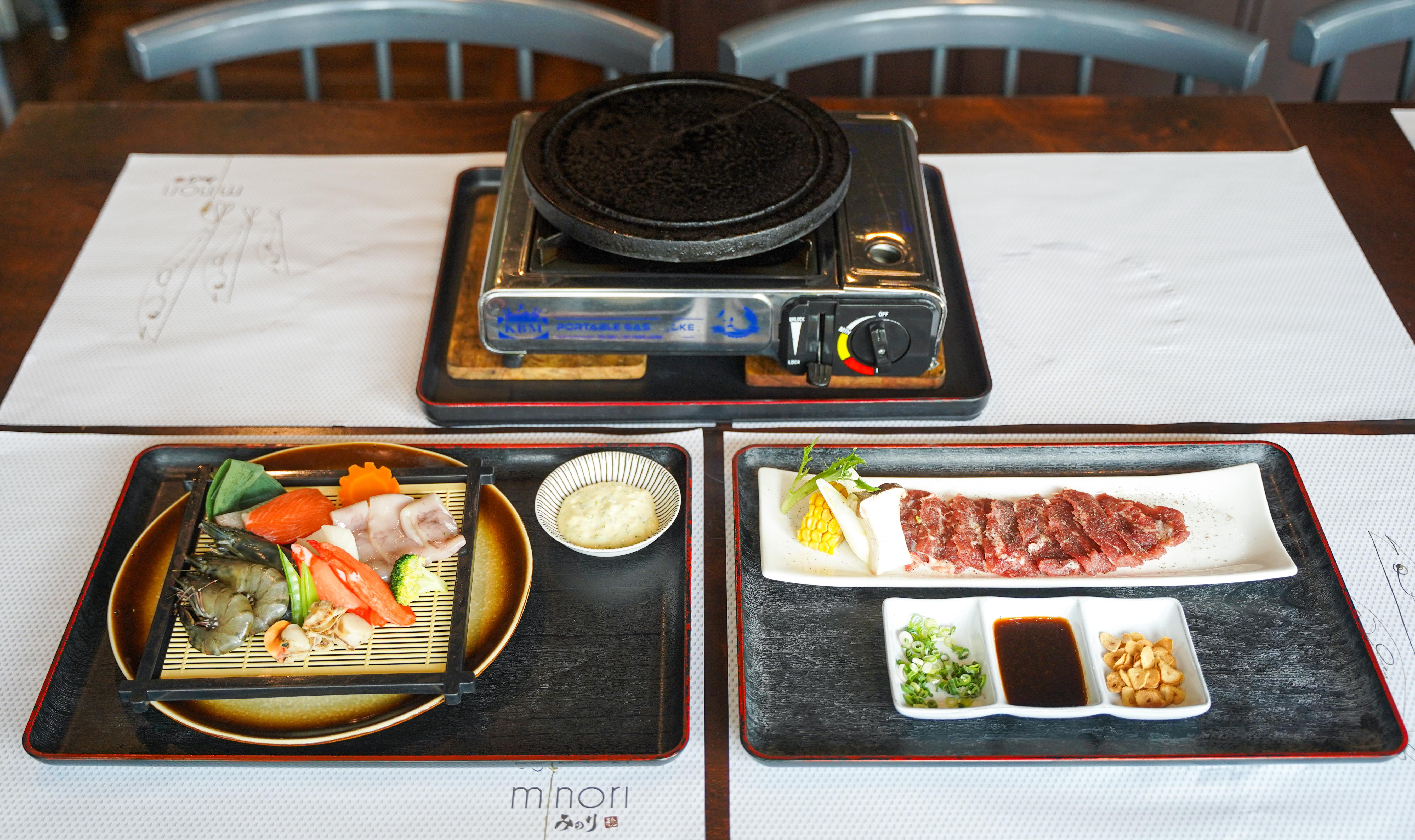 Hokkaido volcanic hot stone beef & seafood turn up the heat at Minori Japanese Restaurant