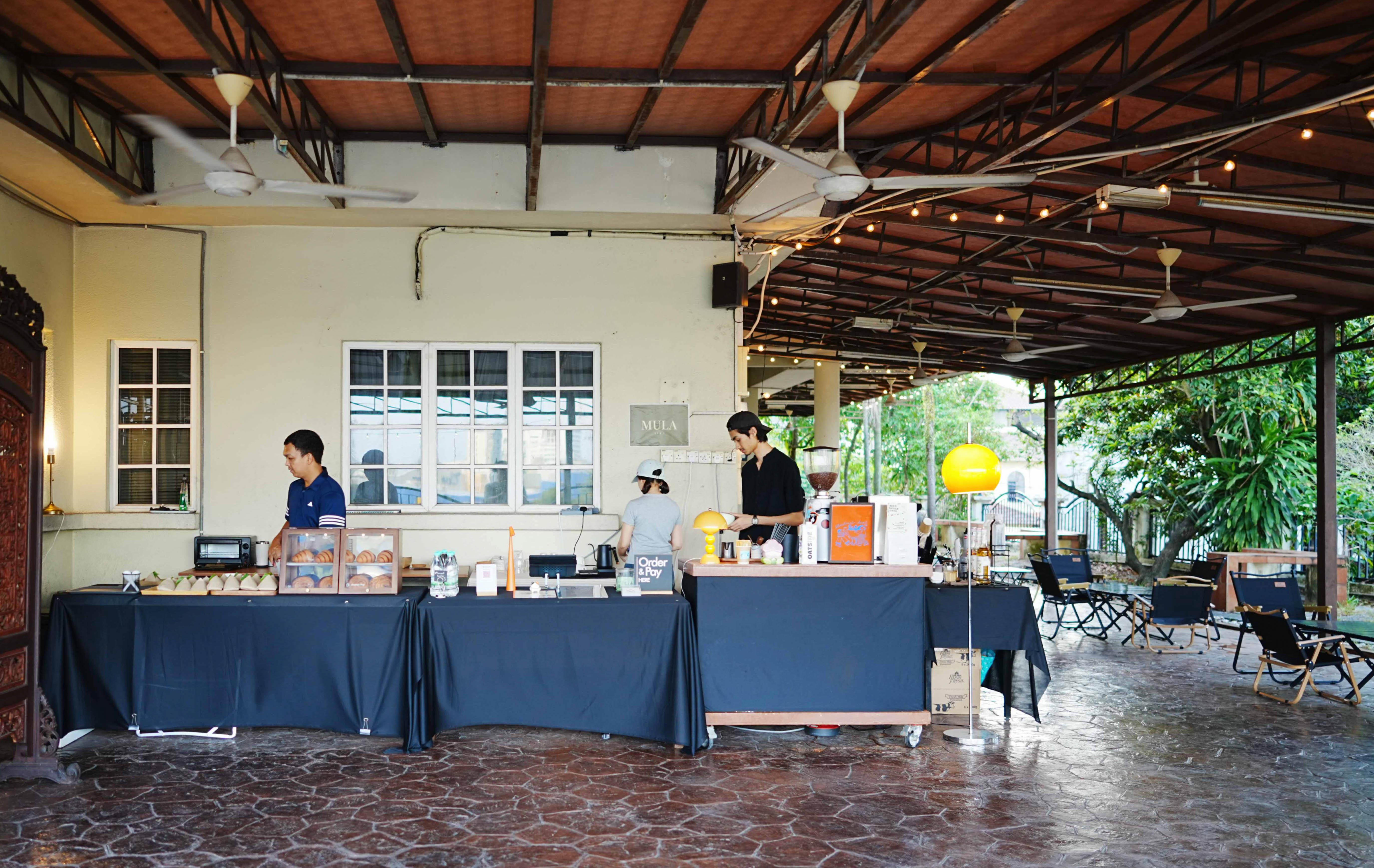mula x illustrasi kopi, taman pinggir tun dr ismail