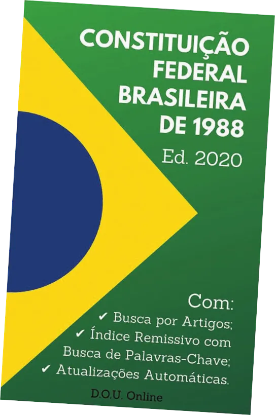 Imagem da capa da Constituição federal brasileira de 1988.