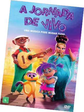 Imagem do cartaz do filme 'A jornada de Vivo'.