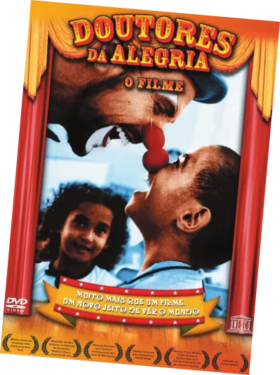 Imagem de cartaz do documentário 'Doutores da Alegria: o filme'.