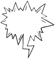 Imagem de um balão de grito.