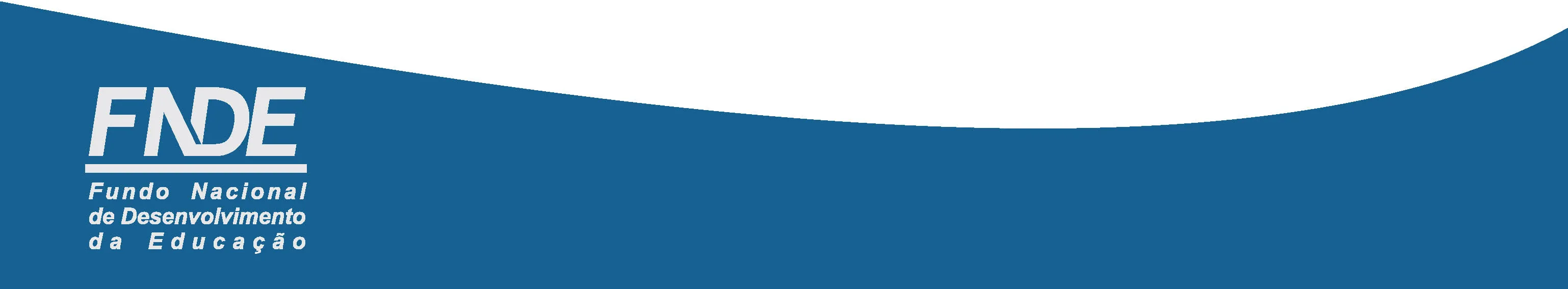 Logotipo FNDE - Fundo Nacional de Desenvolvimento da Educação.