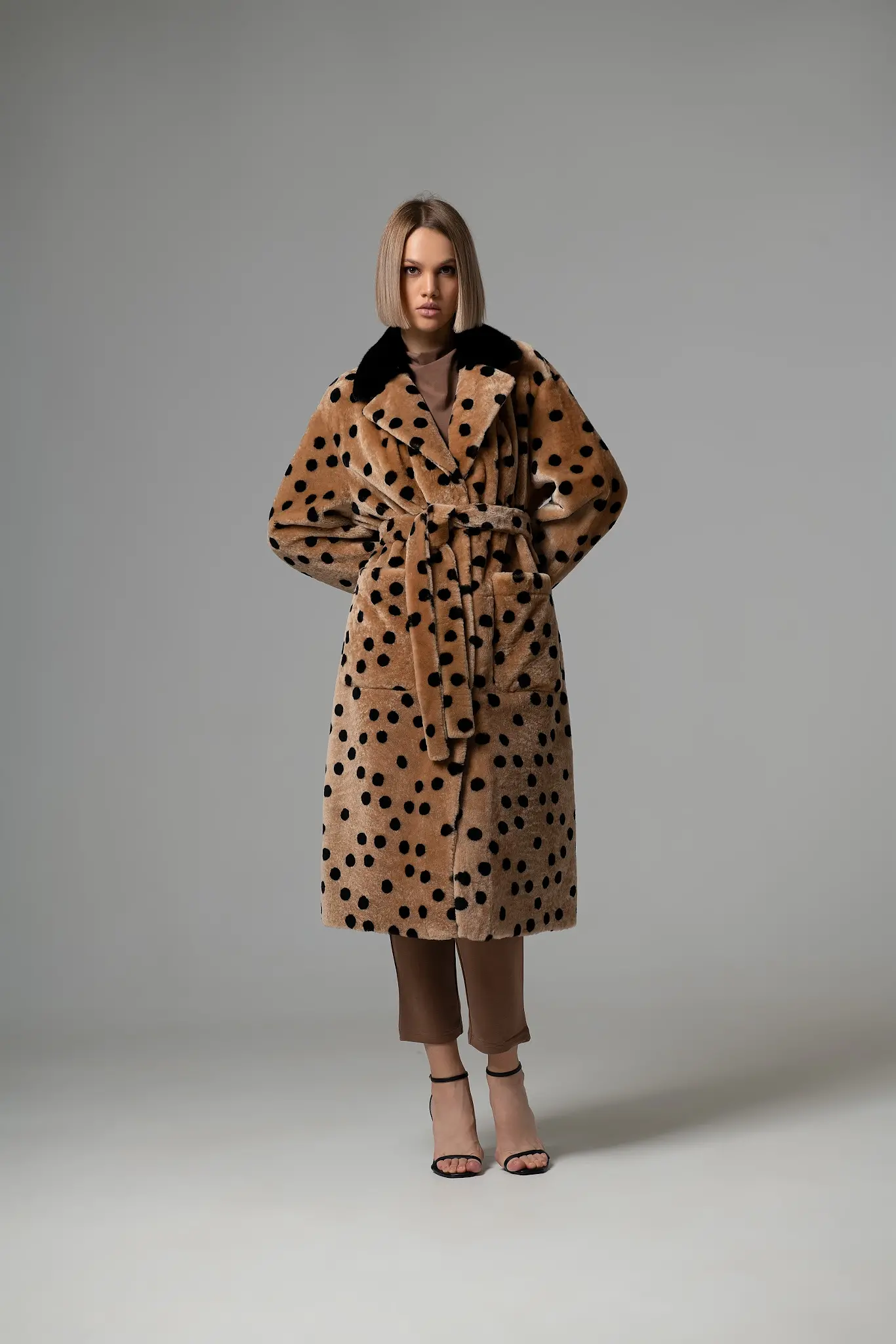 Palton din blană naturală pentru femei — Artizana Fashion, foto 6
