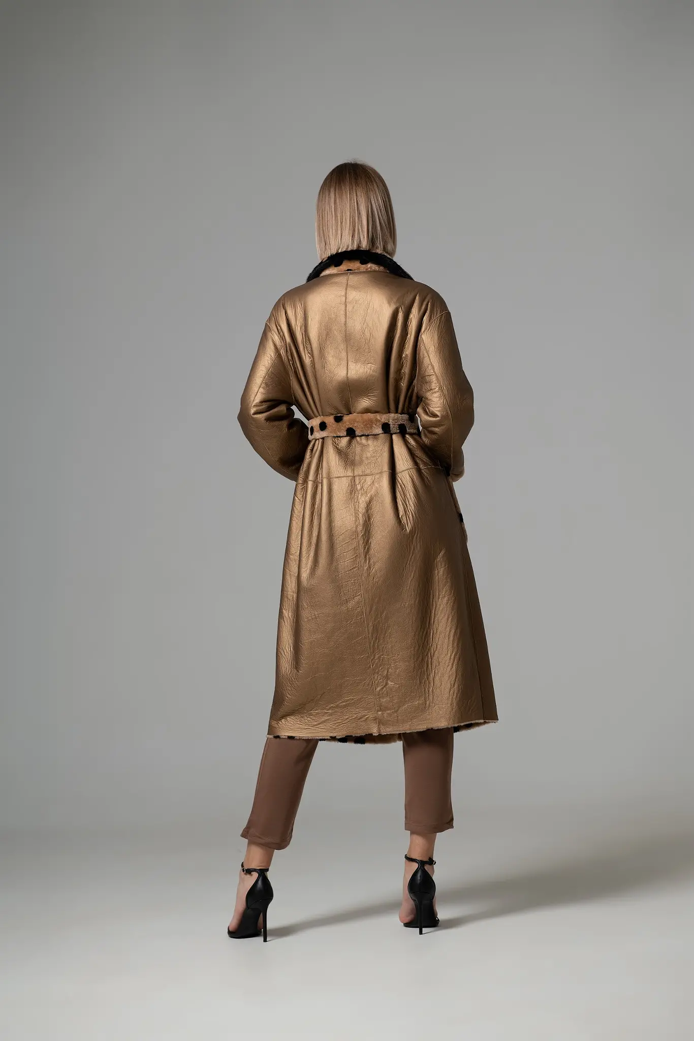Palton din blană naturală pentru femei — Artizana Fashion, foto 10