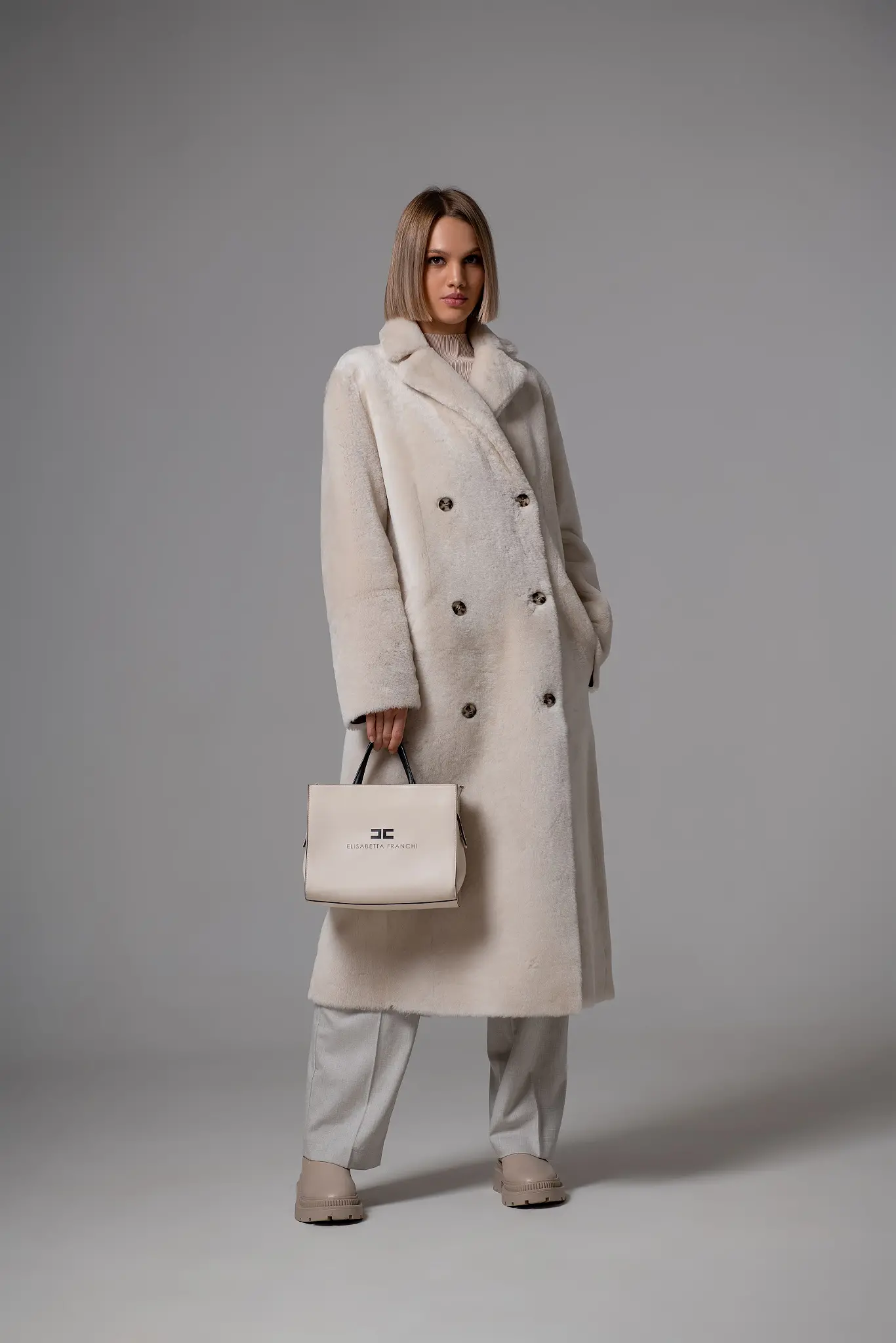 Palton din blană naturală pentru femei — Artizana Fashion, foto 1
