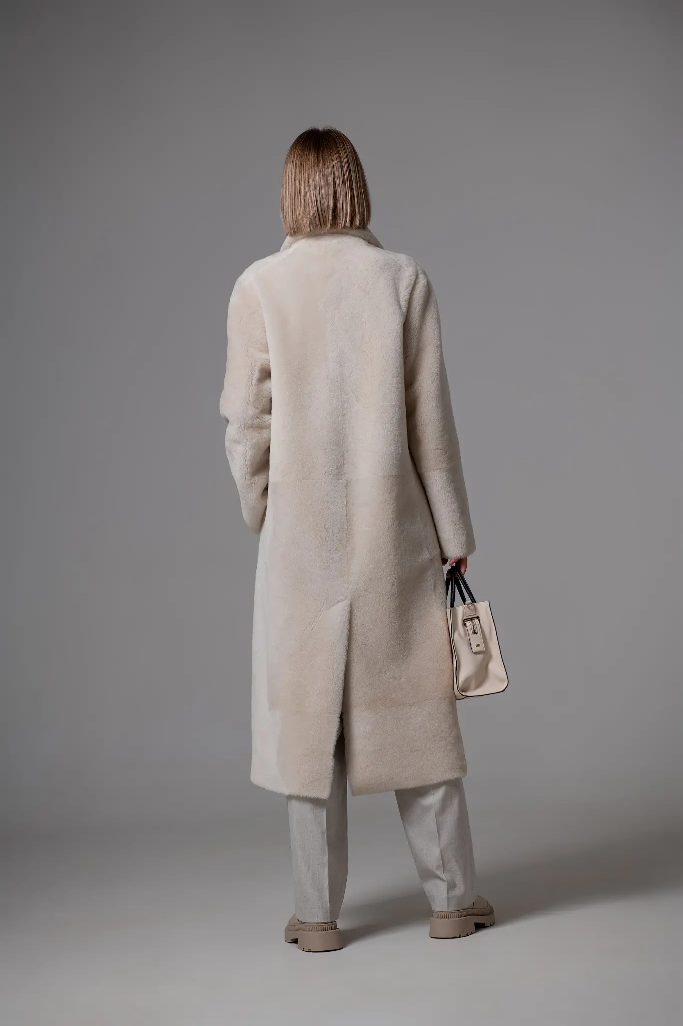 Palton din blană naturală pentru femei — Artizana Fashion, foto 3