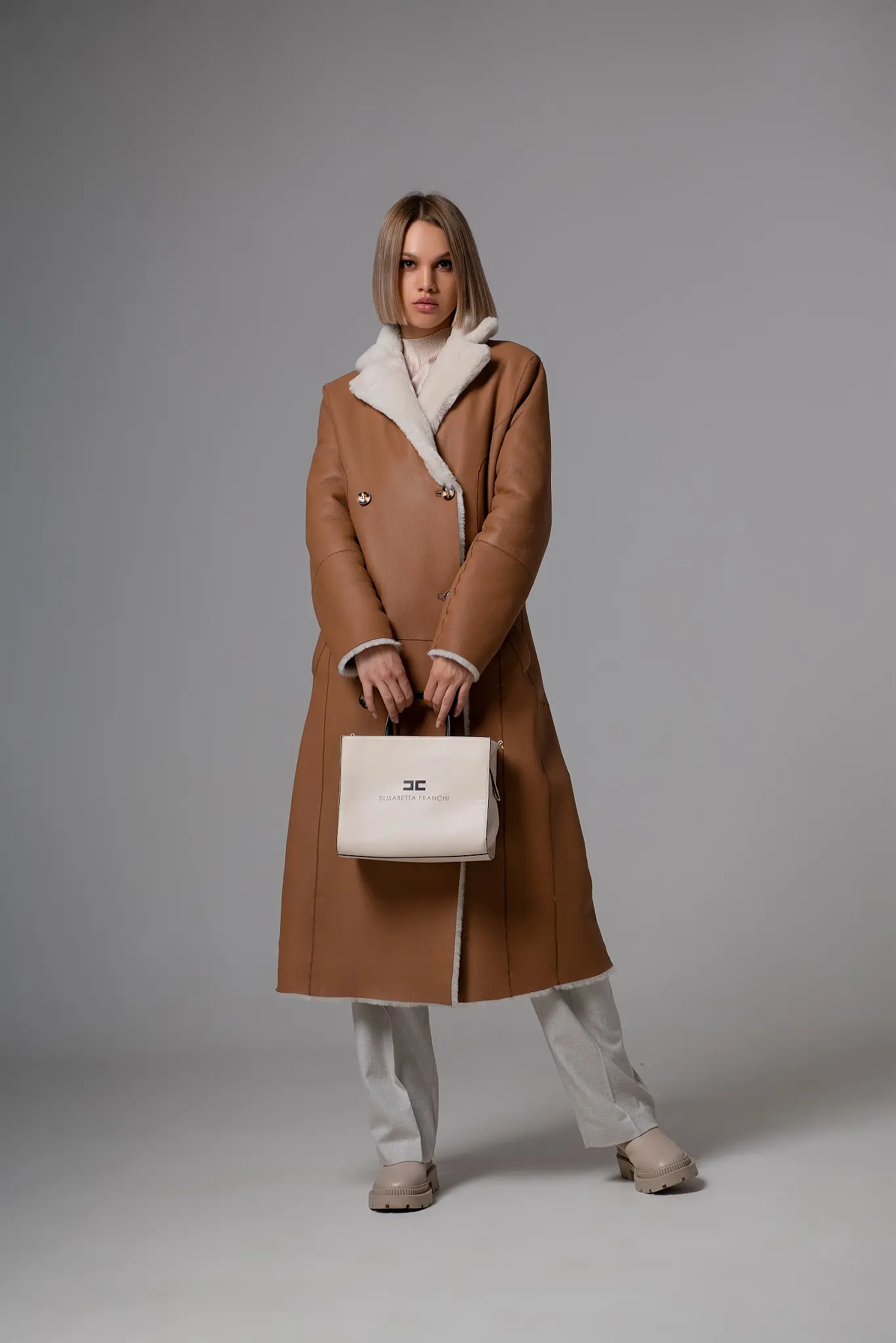 Palton din blană naturală pentru femei — Artizana Fashion, foto 5