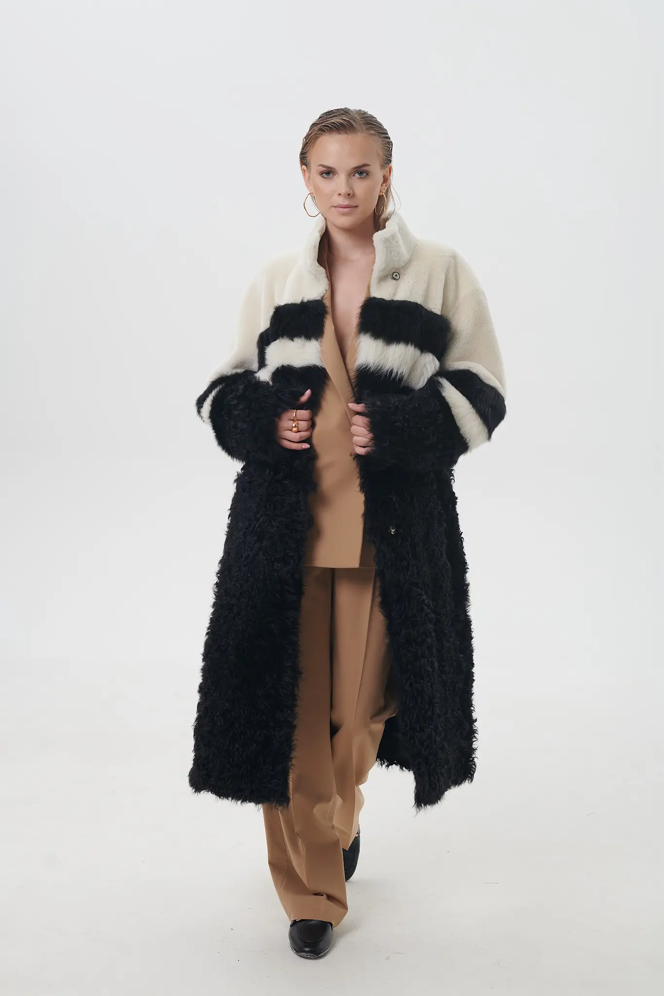 Palton din blană naturală pentru femei — Artizana Fashion, foto 1