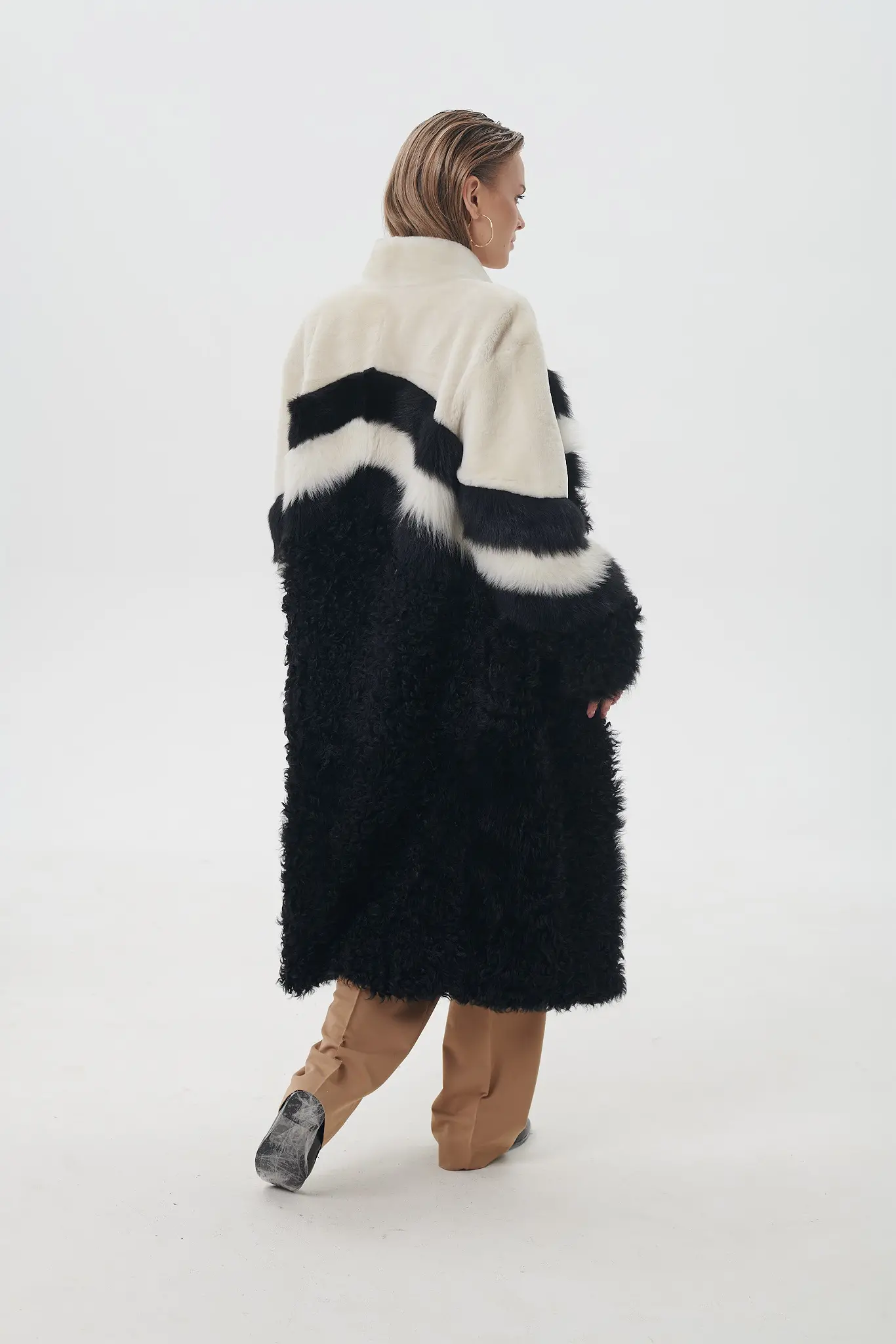 Palton din blană naturală pentru femei — Artizana Fashion, foto 2