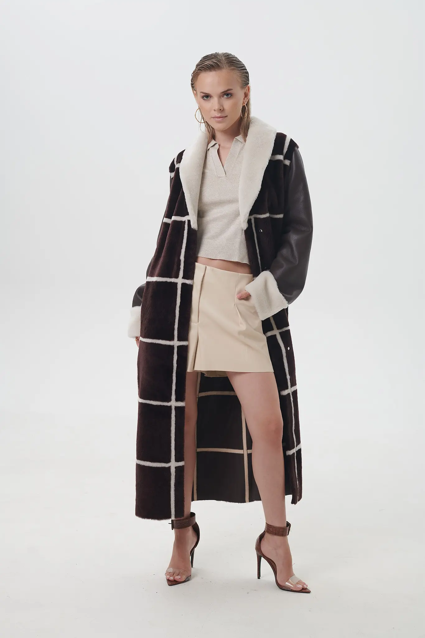 Palton din blană naturală pentru femei — Artizana Fashion, foto 2