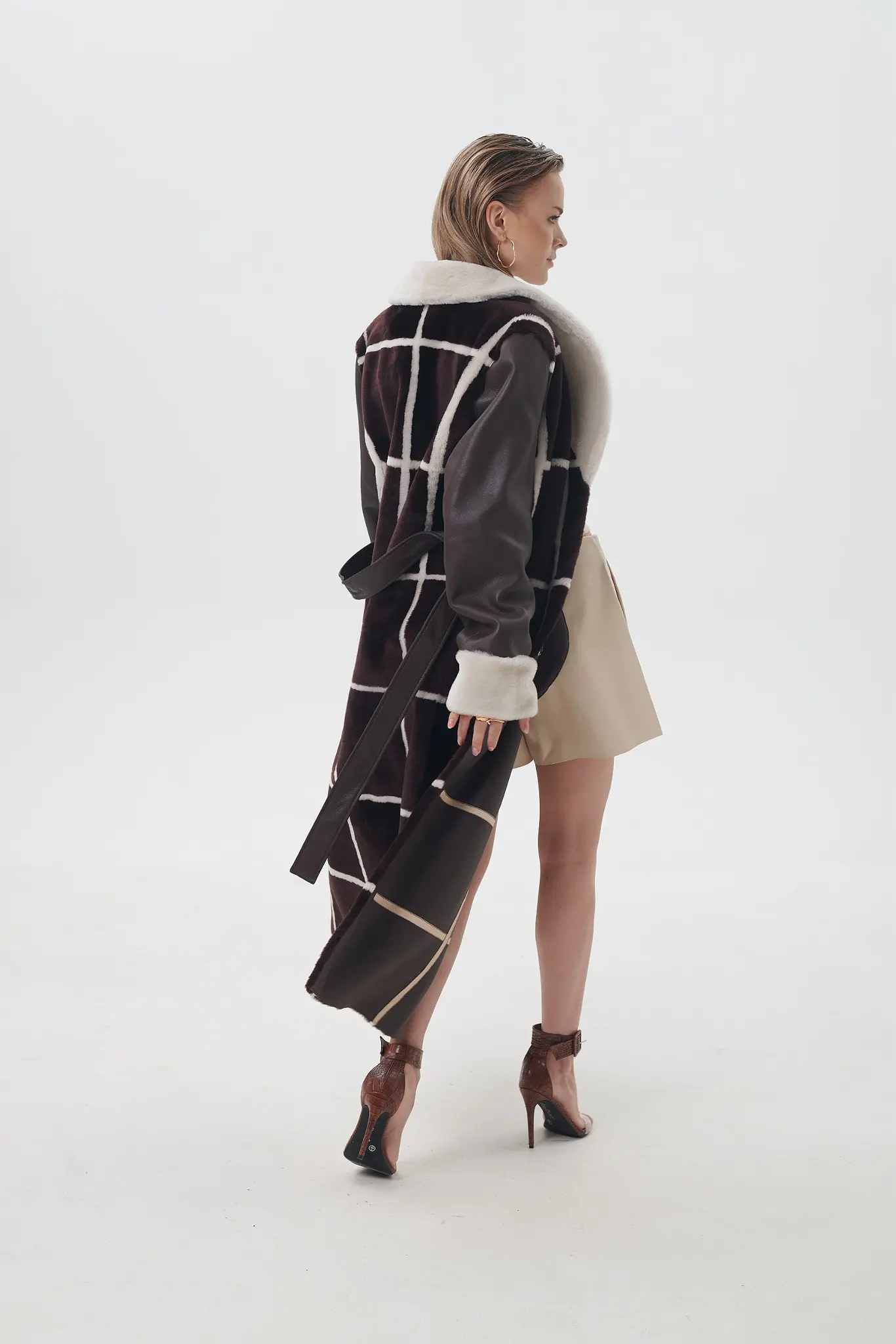 Palton din blană naturală pentru femei — Artizana Fashion, foto 3