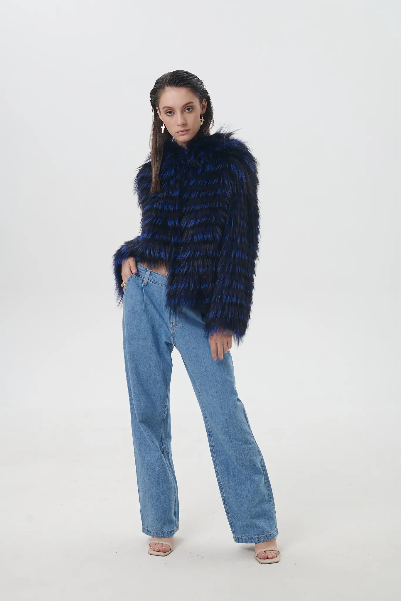 Haină din blană naturală pentru femei — Artizana Fashion, foto 1
