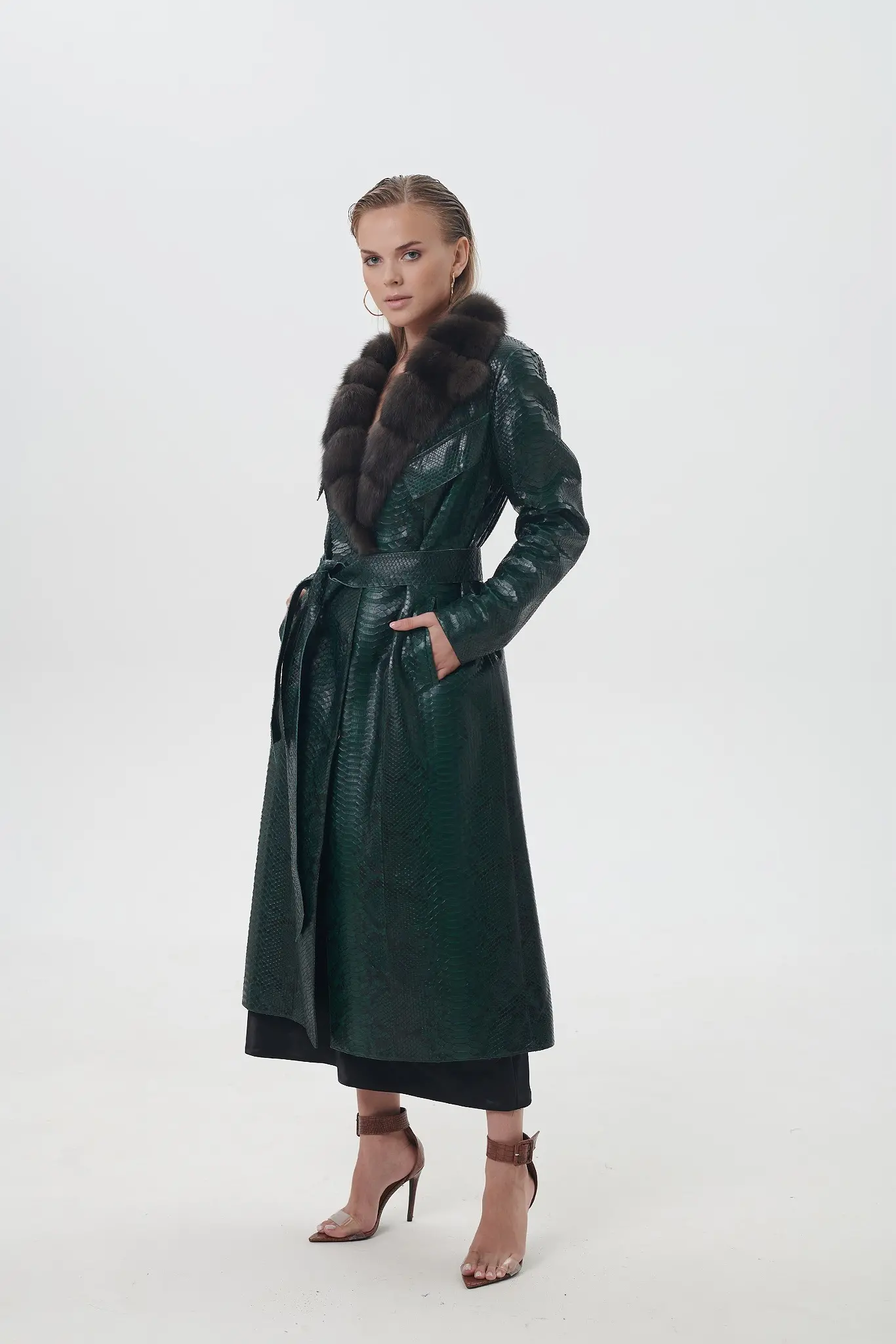 Trenci din piele pentru femei — Artizana Fashion, foto 2