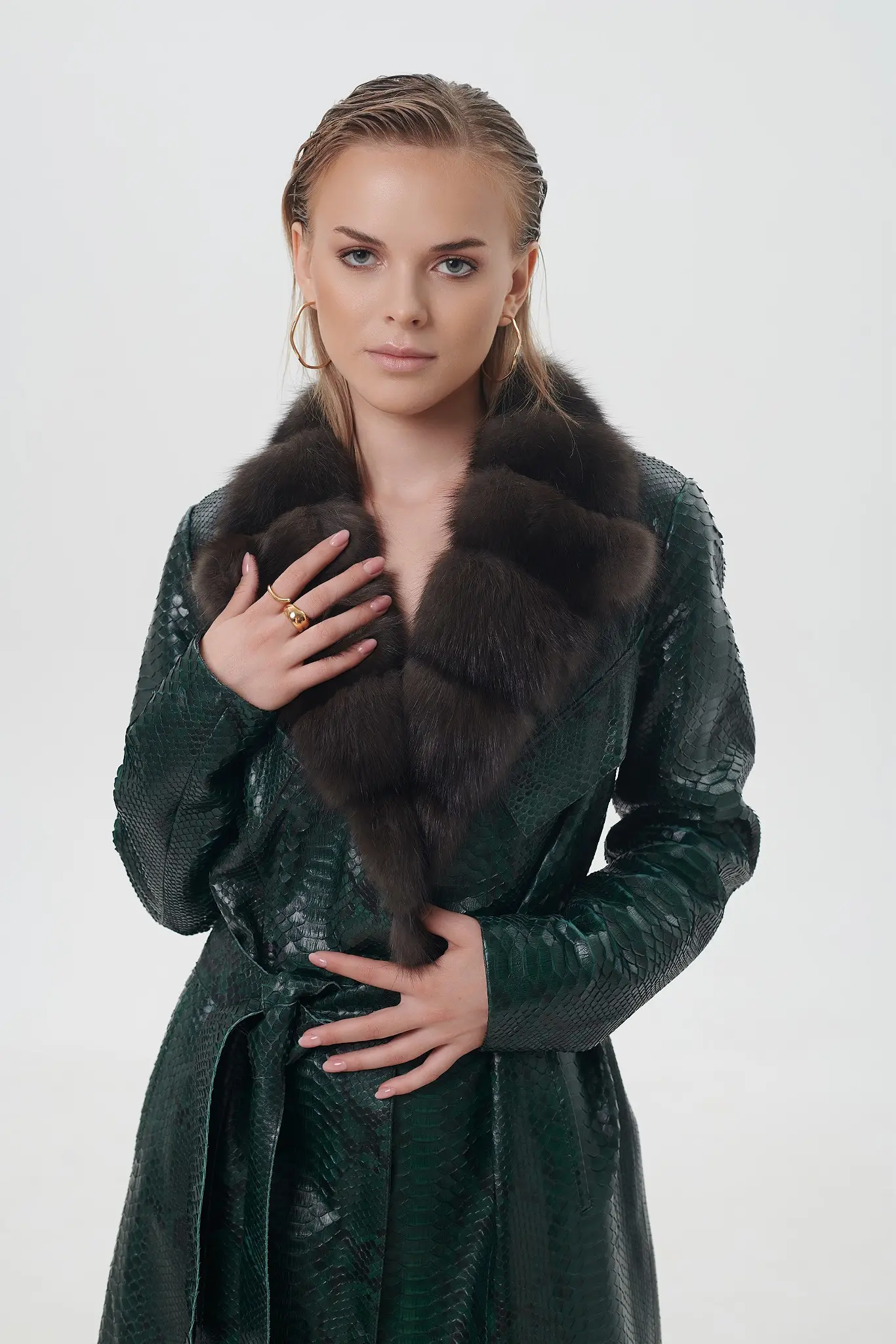 Trenci din piele pentru femei — Artizana Fashion, foto 3